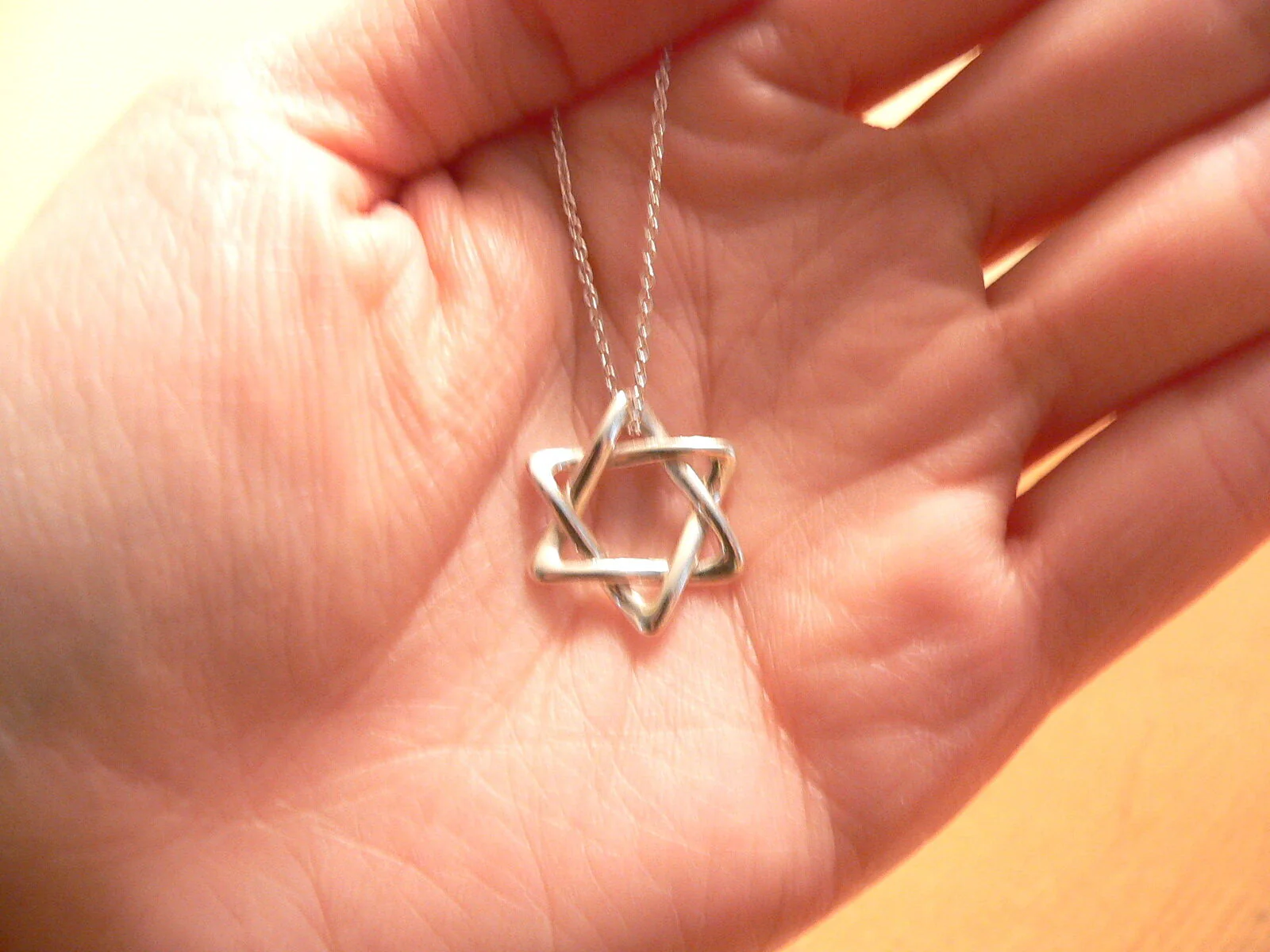 Tiffany & Co Peretti Silver Star of David Necklace Pendant Chain Rare Gift Love