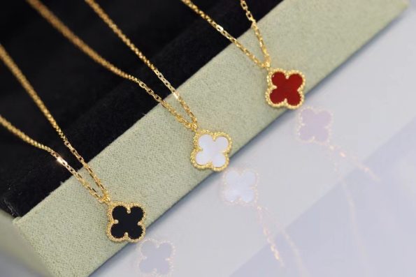 Van Cleef Necklace Dupe, Mini Four Leaf Clover Necklace