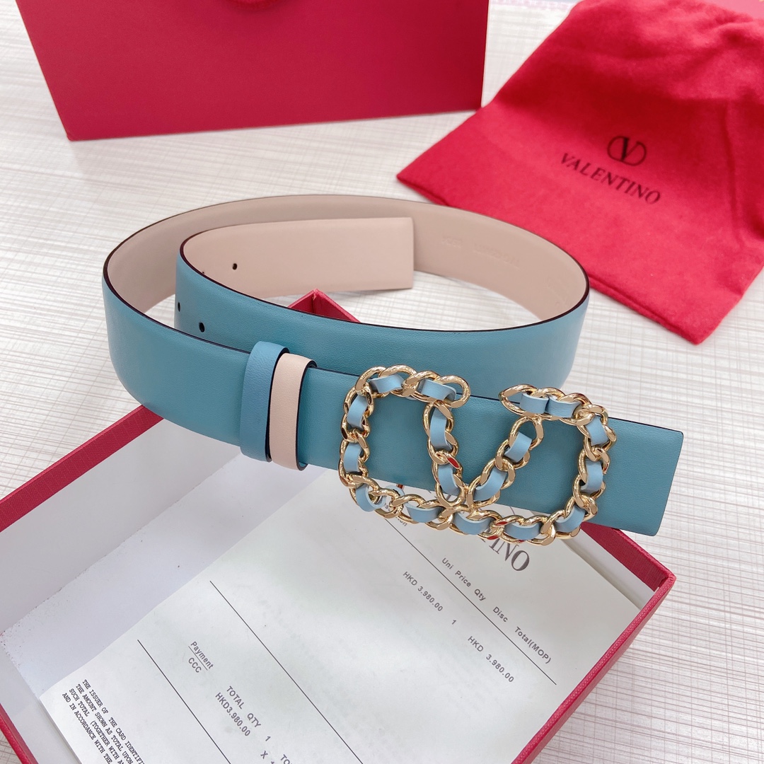 Valentino Leather Belts 1:1 Mirror Version