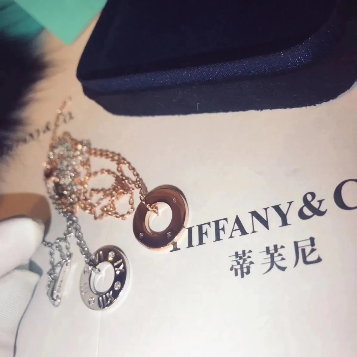 Replica Tiffany Atlas Pierced Circle Pendant Studded Diamonds Necklace Jewelry Online Shop 34160856/30480554