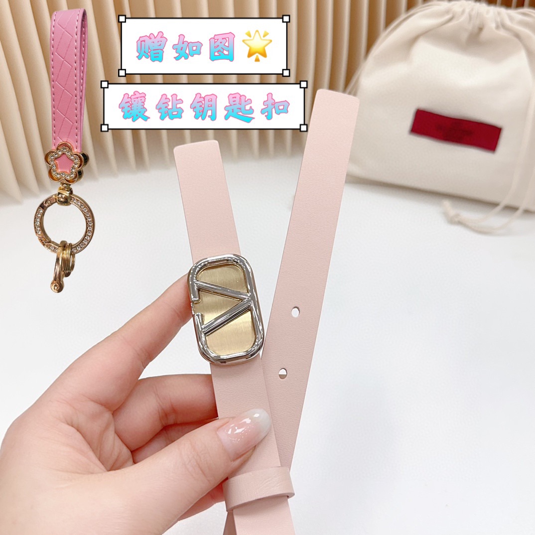 Valentino Leather Belts 1:1 Mirror Version