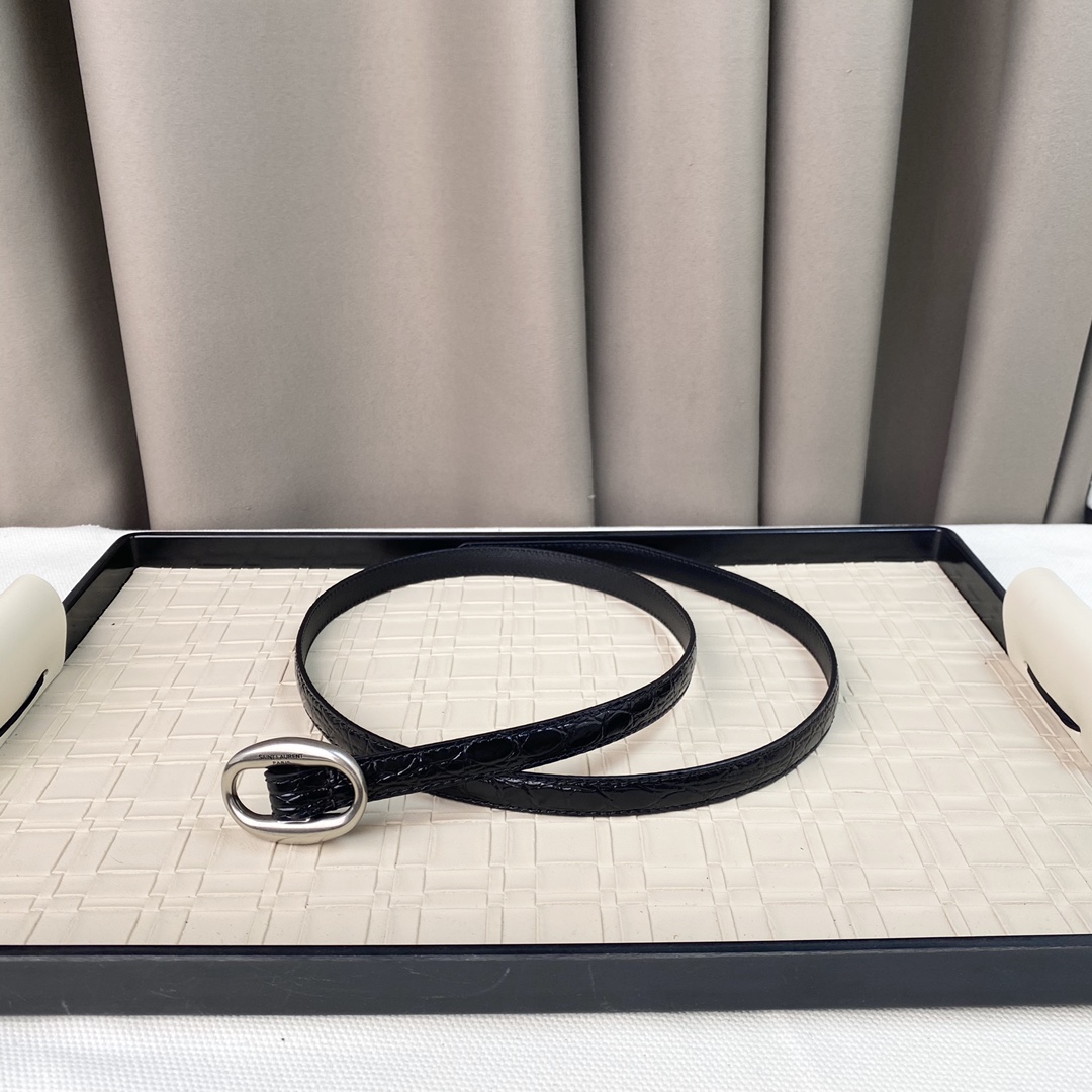 YSL Saint Laurent Leather Belts 1:1 Mirror Version