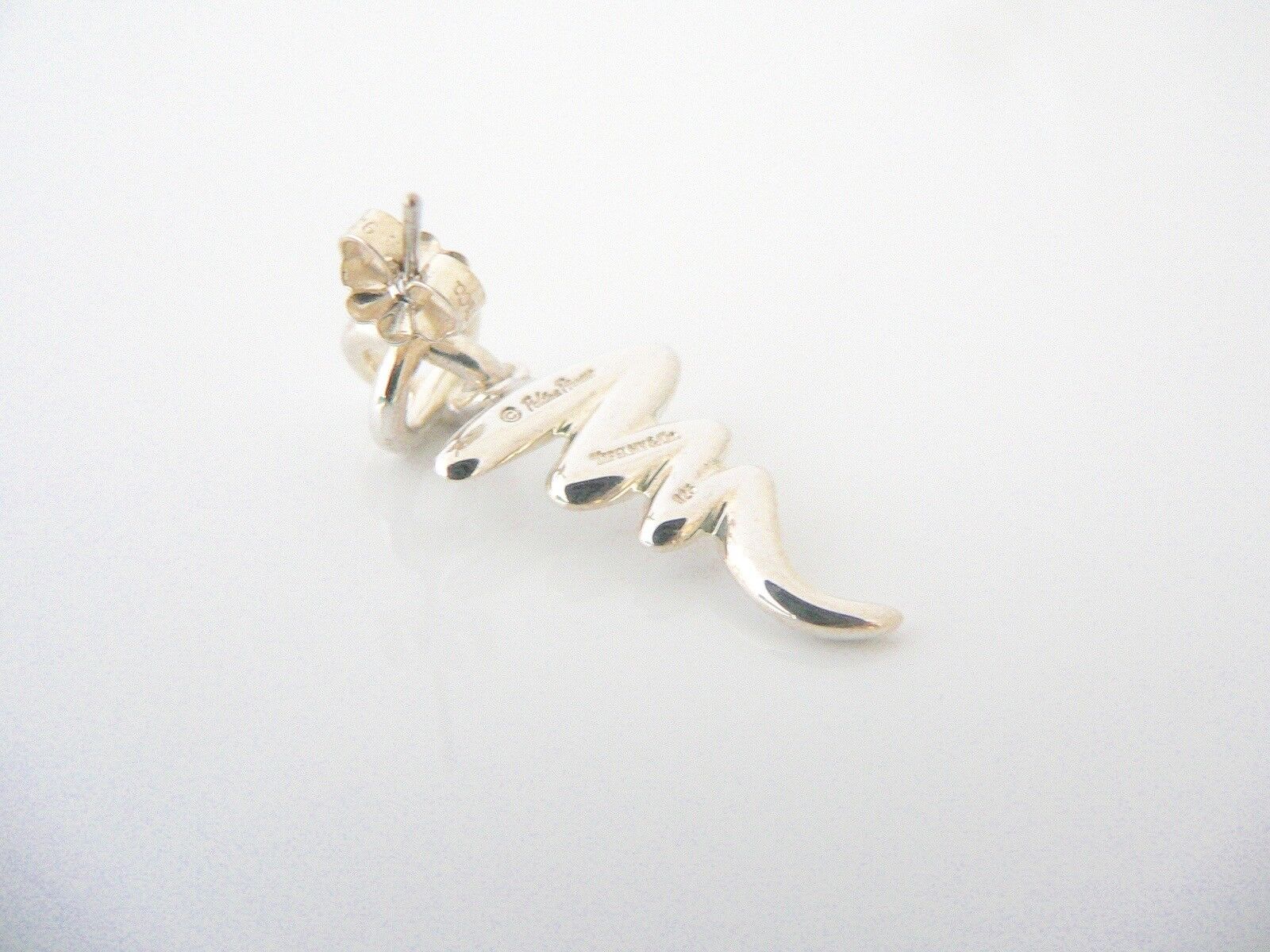 Tiffany & Co Scribble Earrings X Studs Squiggle Dangling Love Picasso Gift 925