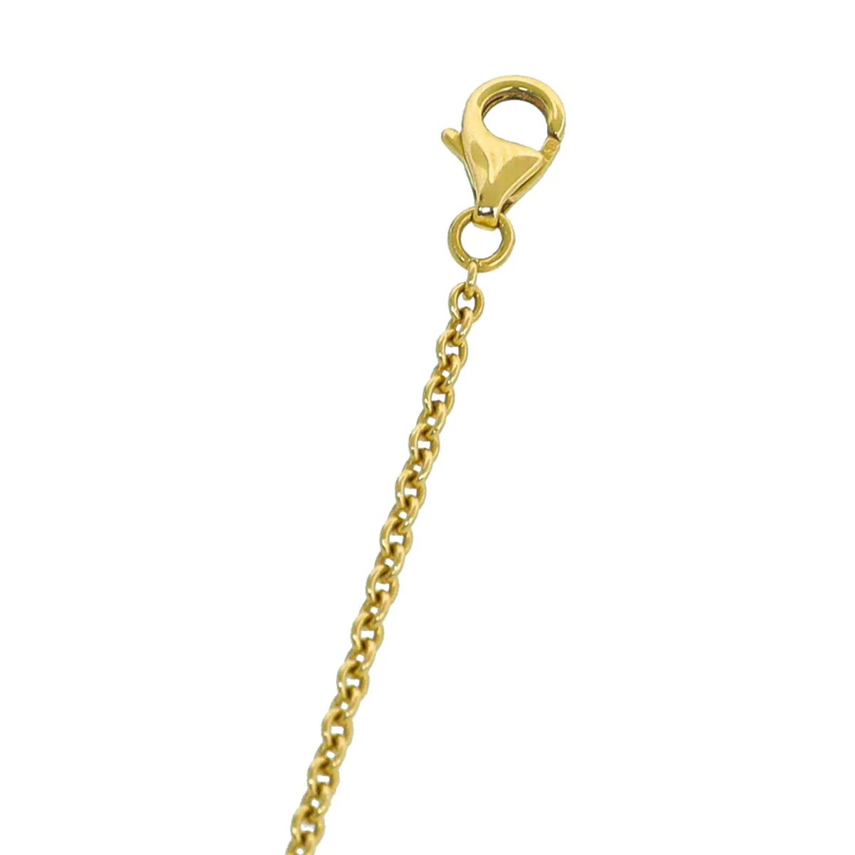 Cartier 18K Yellow Gold Love 2 Hoop Necklace