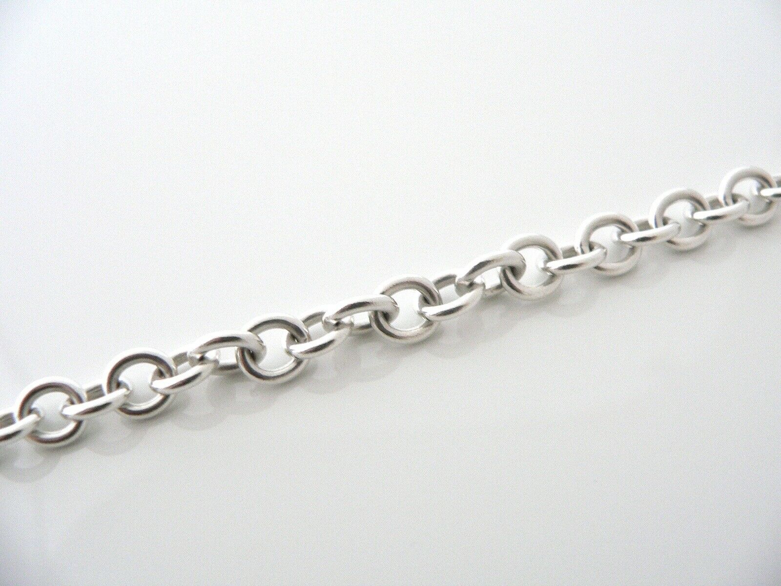 Tiffany & Co Silver Toggle Bracelet Bangle Charm Chain for Charms Gift Love