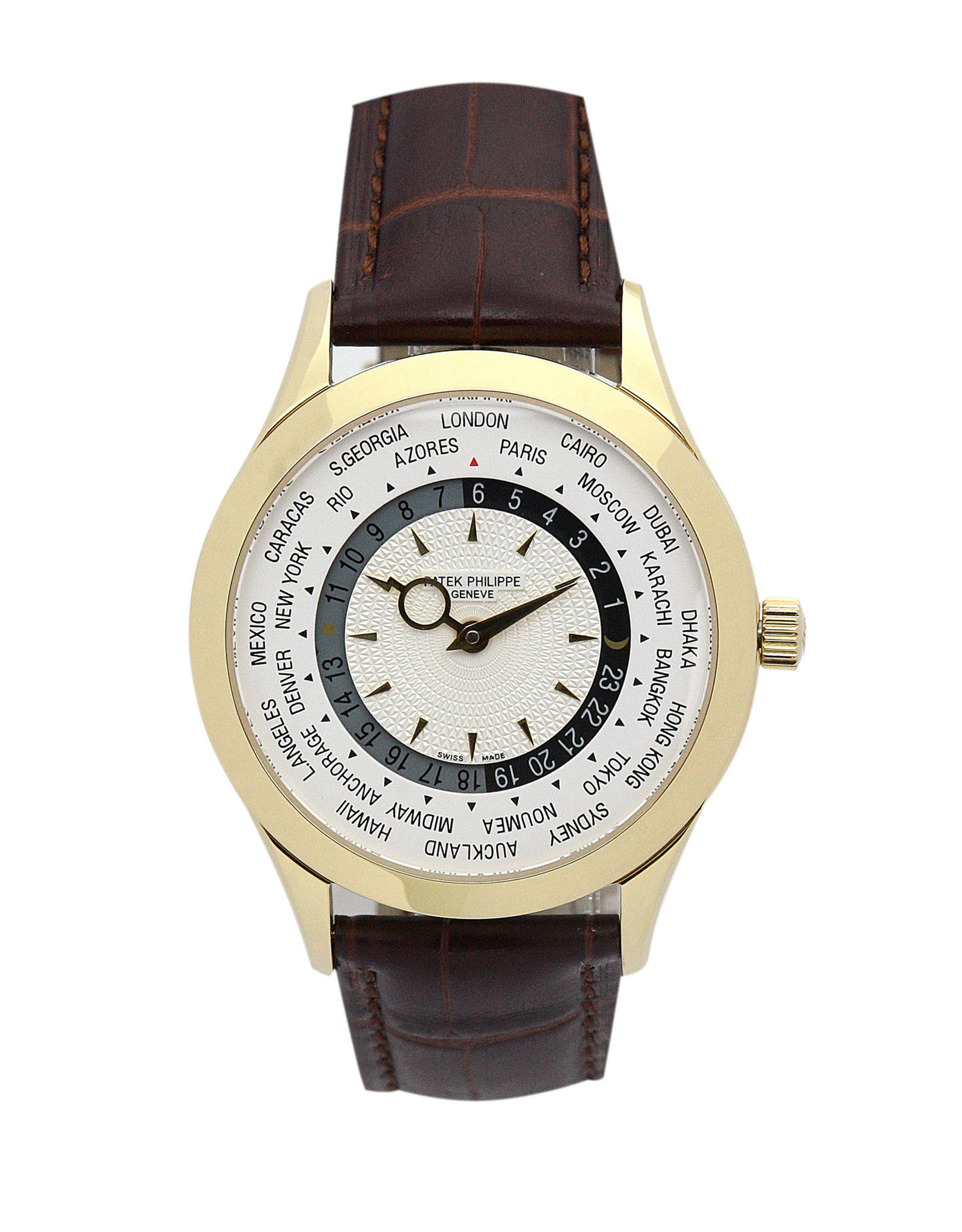 Complicated White Dial Leather Strap 5130J 39MM