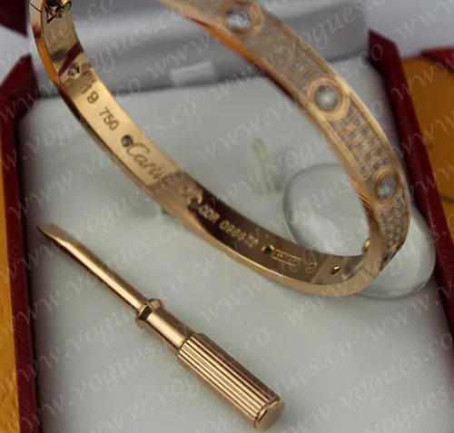 Cartier Love Bracelet Diamond-Paved Pink Gold Diamonds N6036917