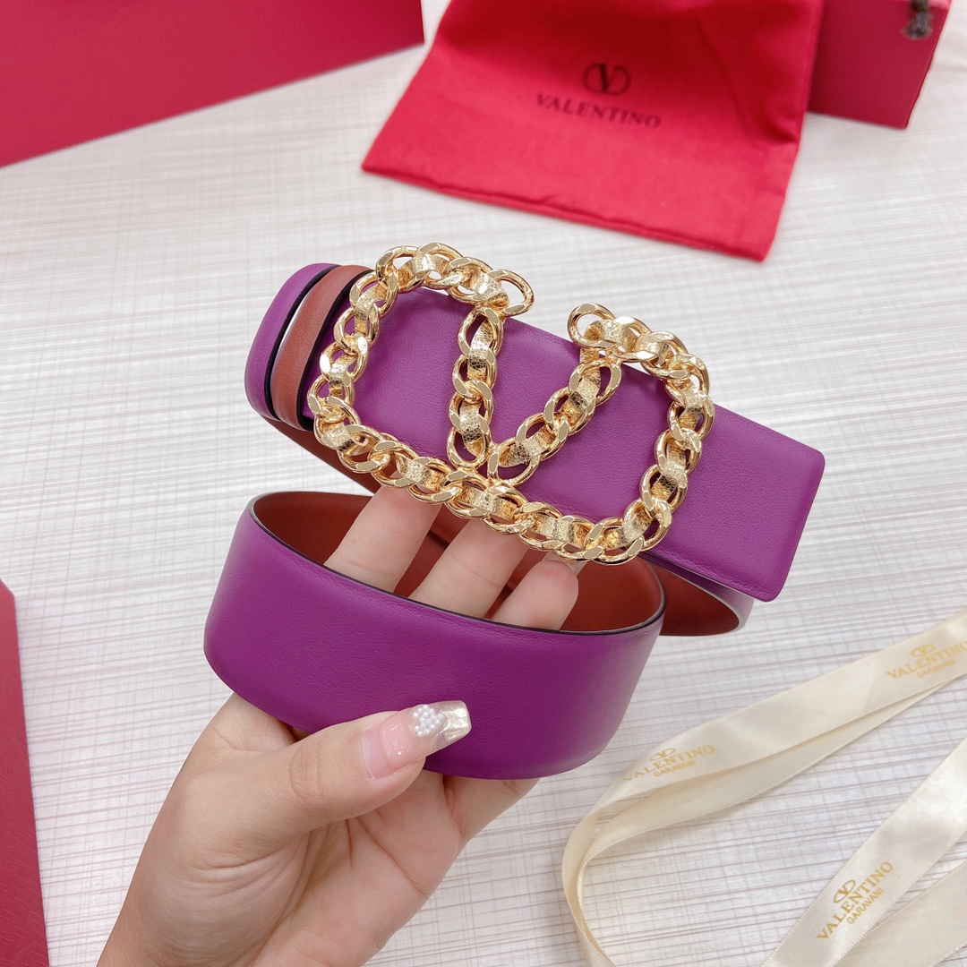 Valentino Leather Belts 1:1 Mirror Version