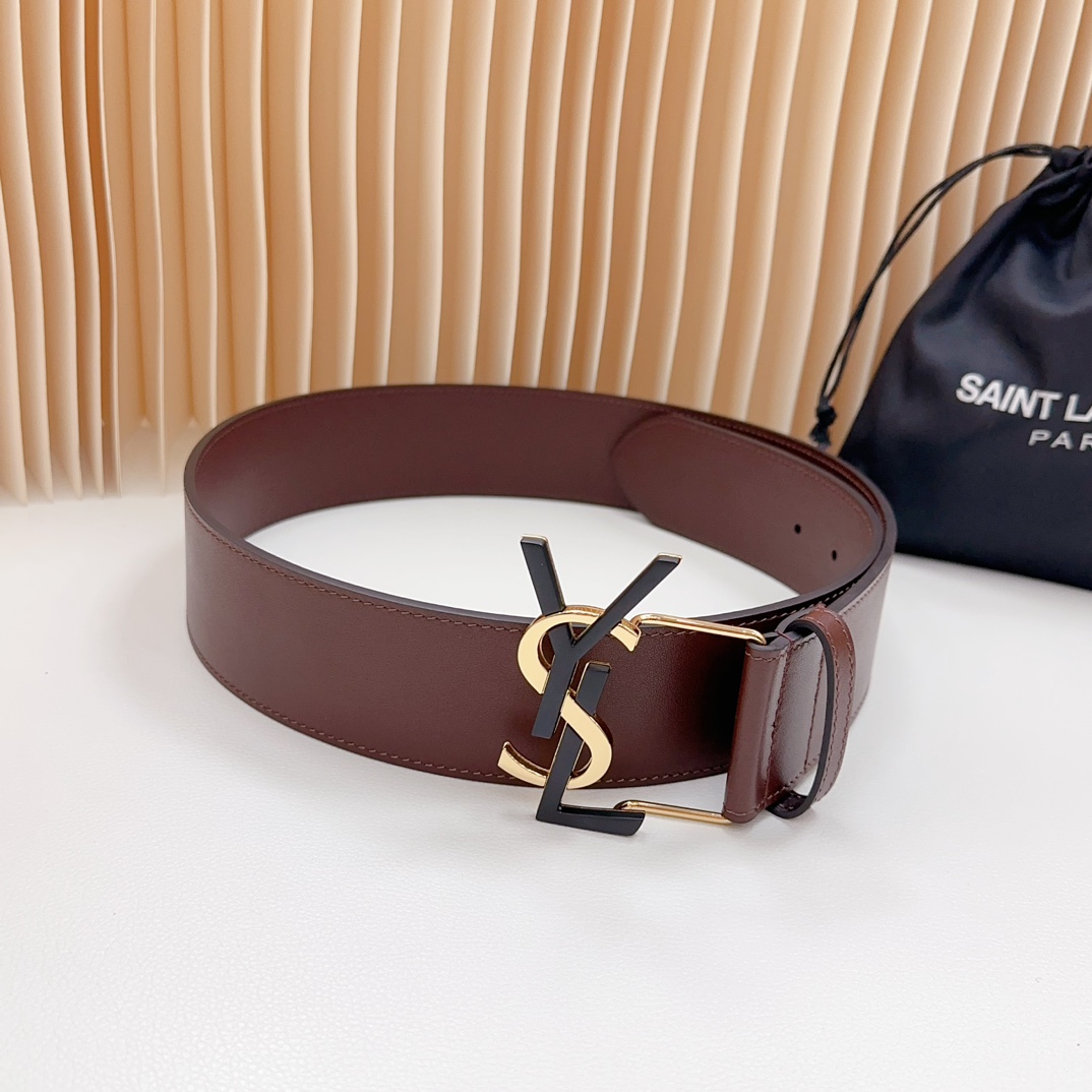 YSL Saint Laurent Leather Belts 1:1 Mirror Version