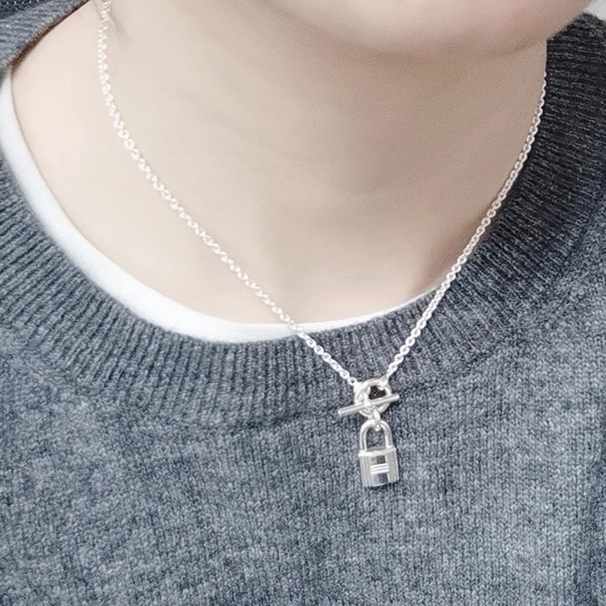 Silver Lock Necklace