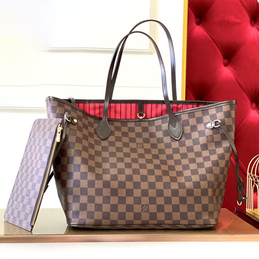 Louis Vuitton LV Neverfull Monogram Damier MM&GM N41357 Tote Bag Handbag(7AReplica)