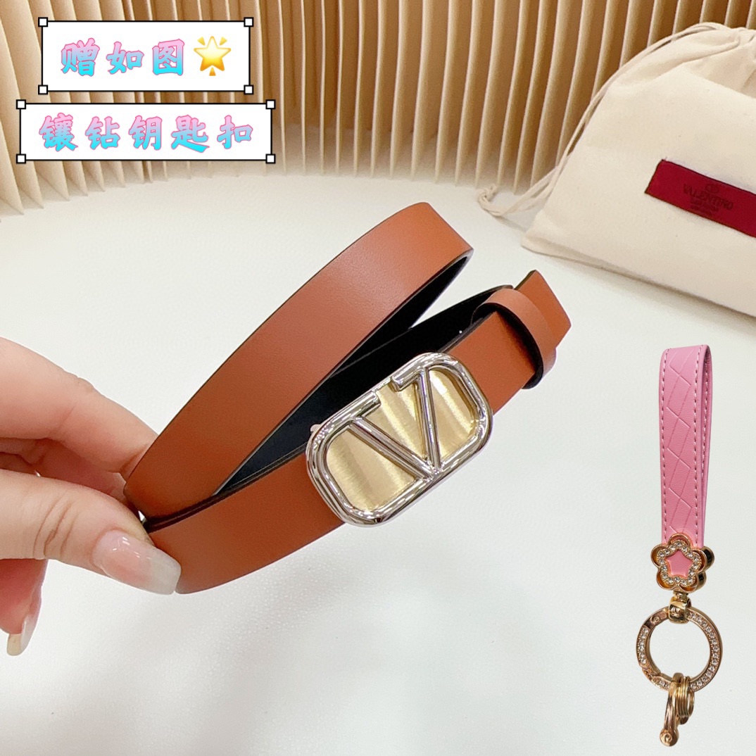 Valentino Leather Belts 1:1 Mirror Version