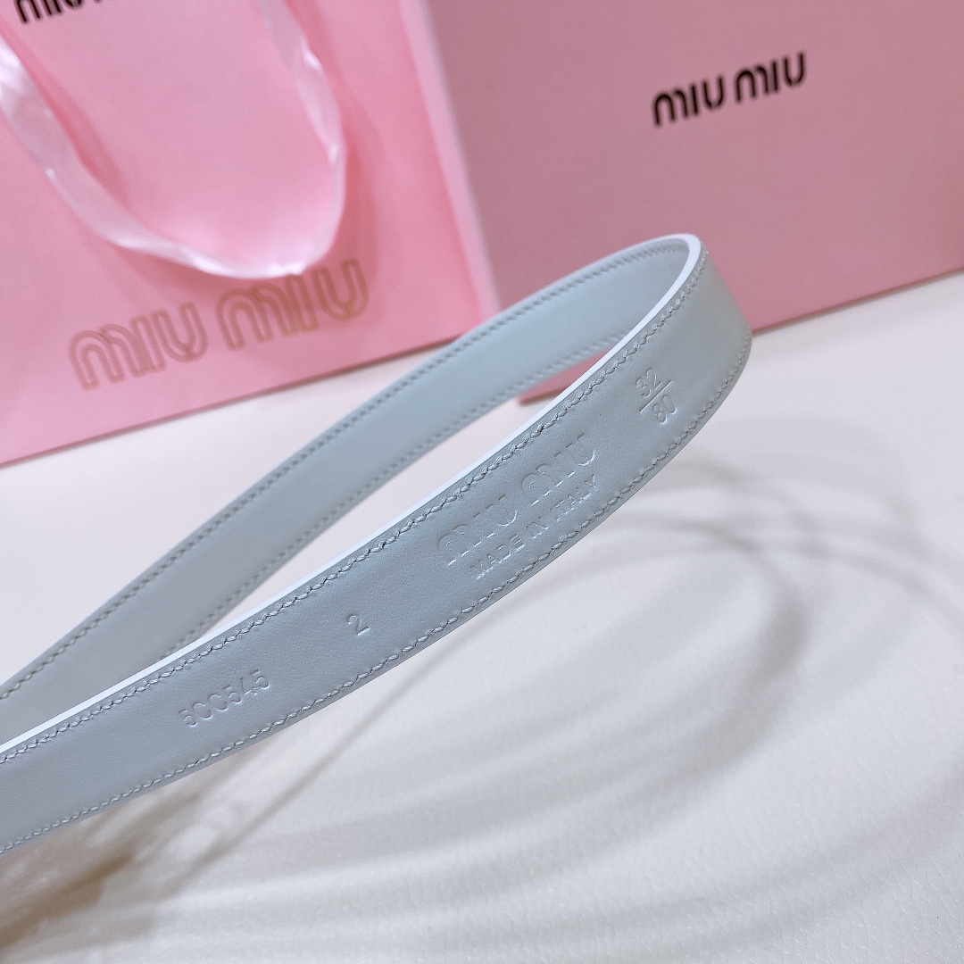 MiuMiu Leather Belts 1:1 Mirror Version