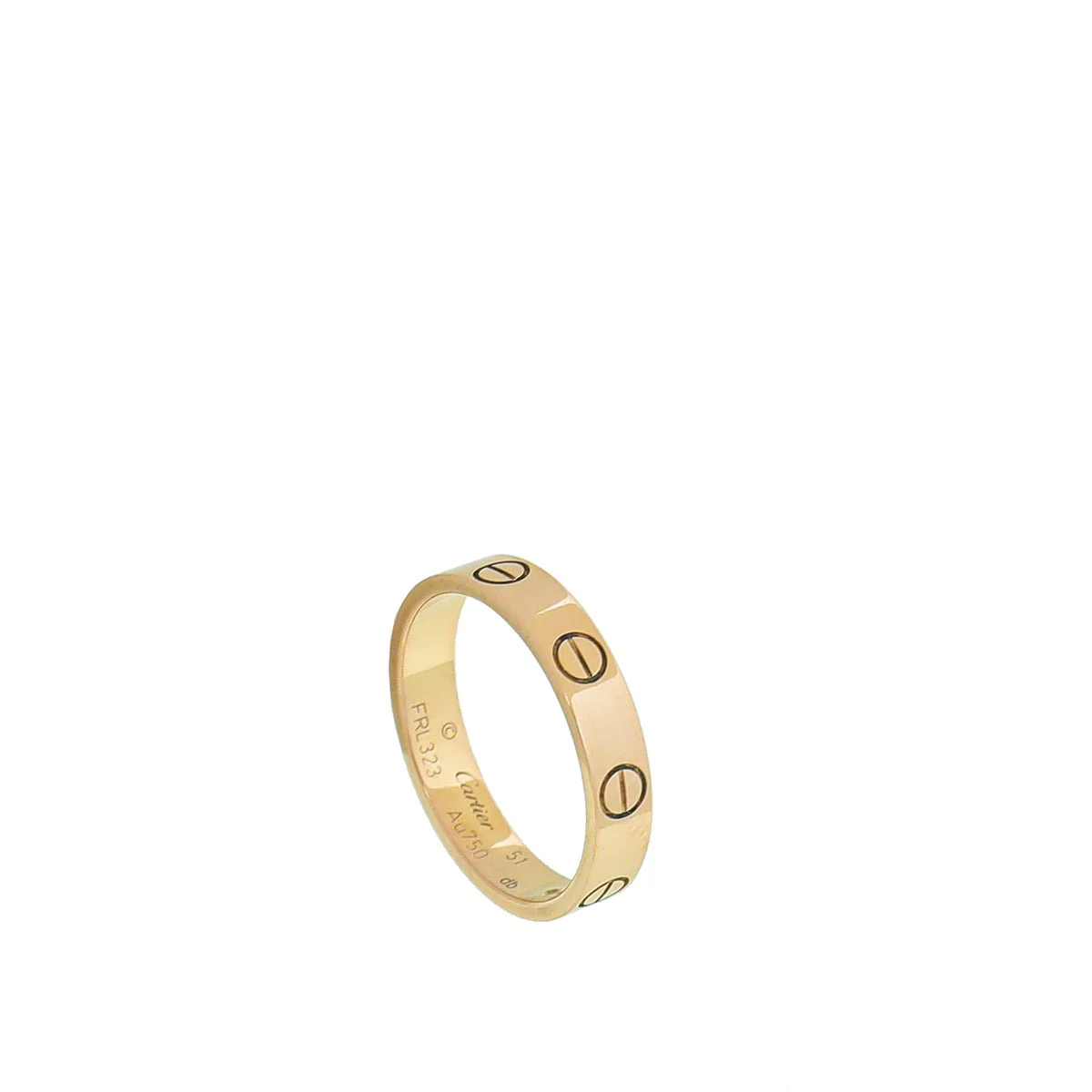 Cartier 18K Rose Gold Love Wedding Ring 51