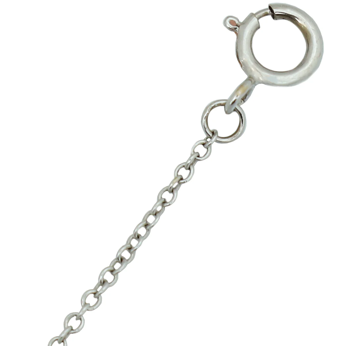 Tiffany & Co 18K White Gold Diamond T Smile Small Motif Pendant Necklace