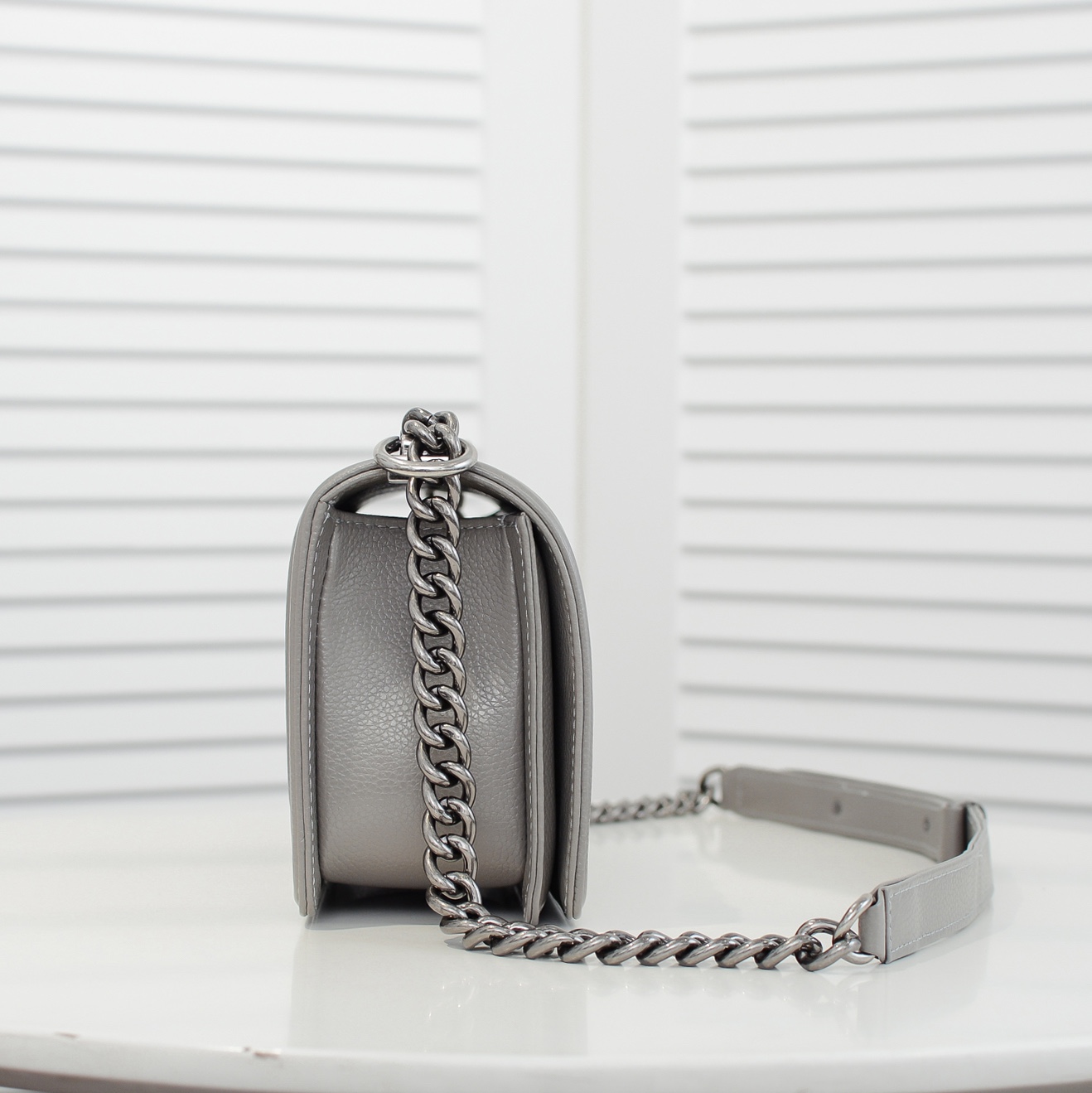 Chanel Leboy litchi or lychee pattern Shoulder Bag Handbag