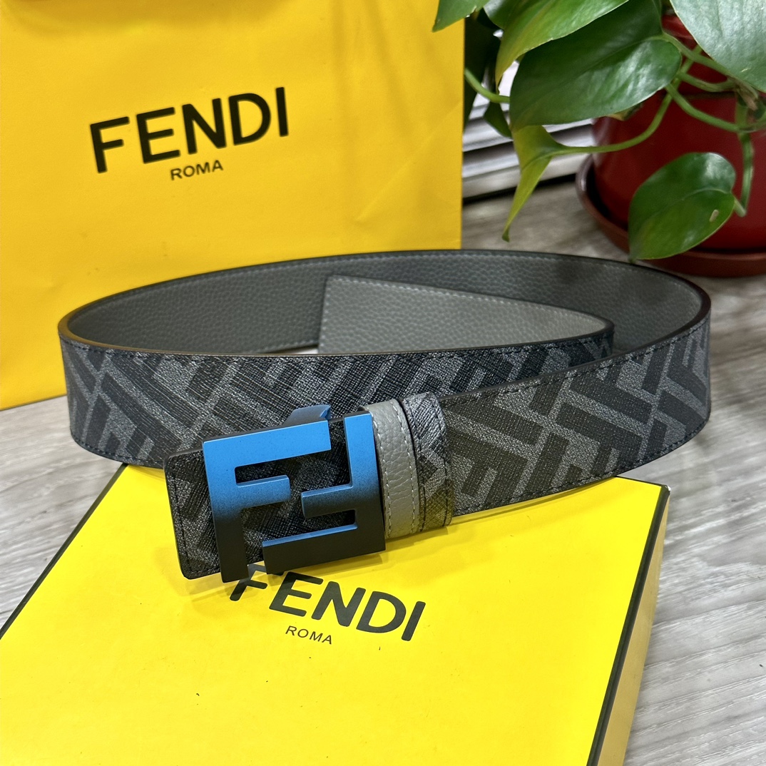 Fendi Leather Belts 1:1 Mirror Version
