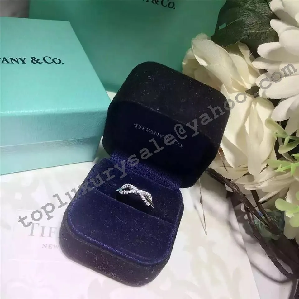 Tiffany Infinity Ring Rose Gold Modern Design Jewelry High Quality America GRP08689/GRP08690/GRP08688