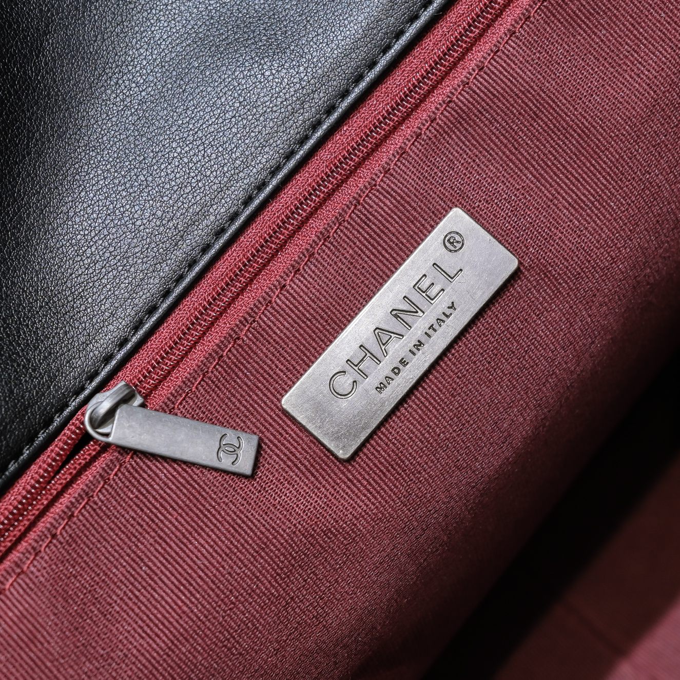 Chanel Lambskin Quilted Large19 Flap Shoulder Bag Handbag