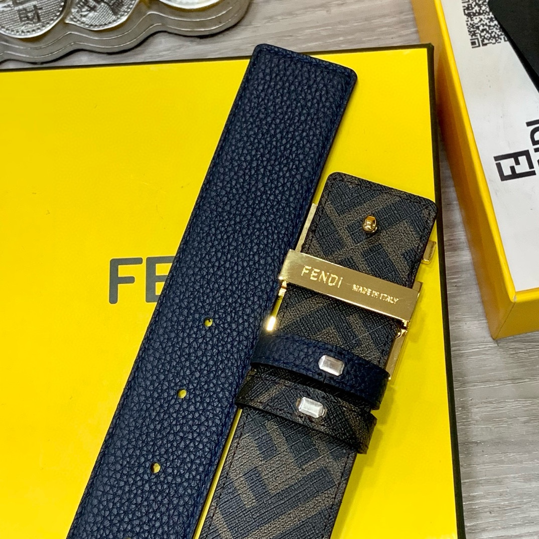 Fendi Leather Belts 1:1 Mirror Version