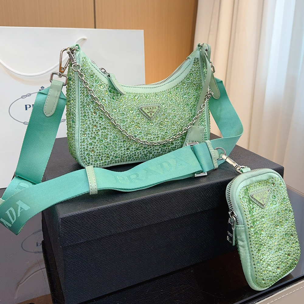 Prada Re-Edition  Crystal Messenger Shoulder Bag（Replica）