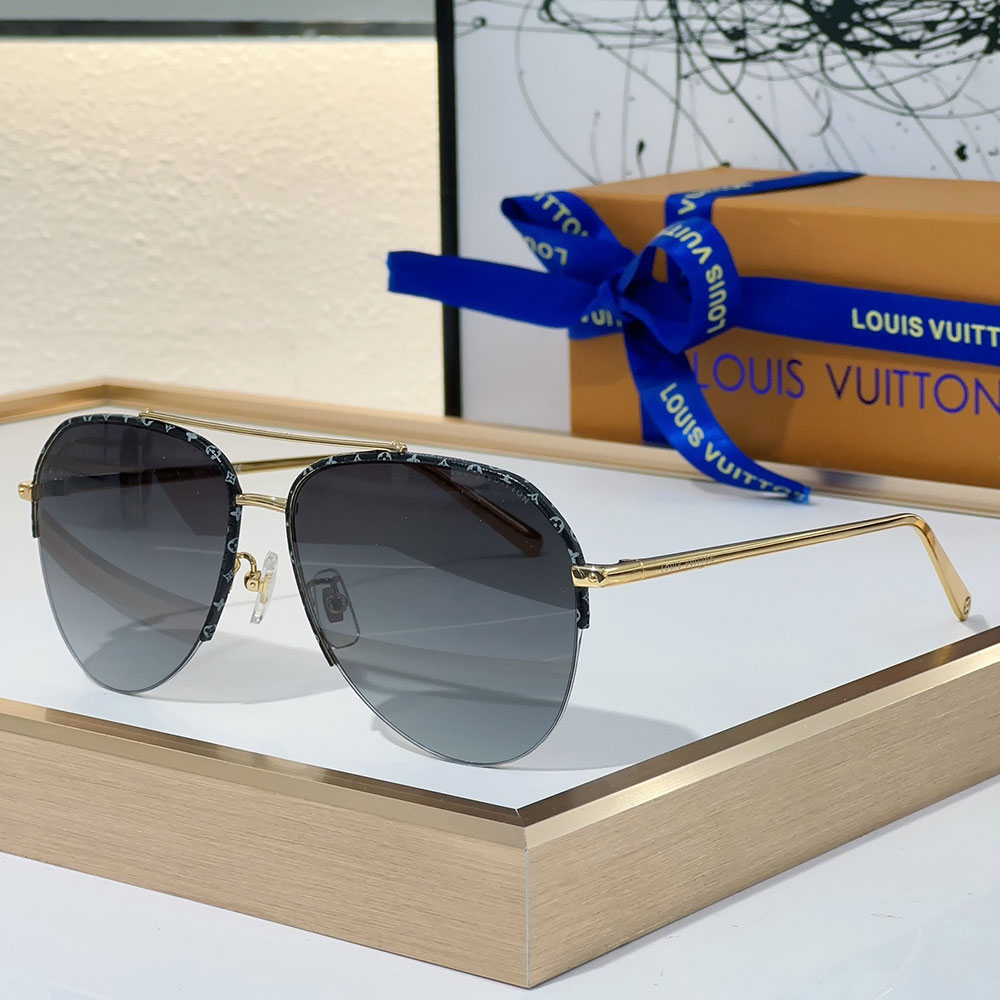 Louis Vuitton LV Frame Logo sunglasses Top quality （Replica）