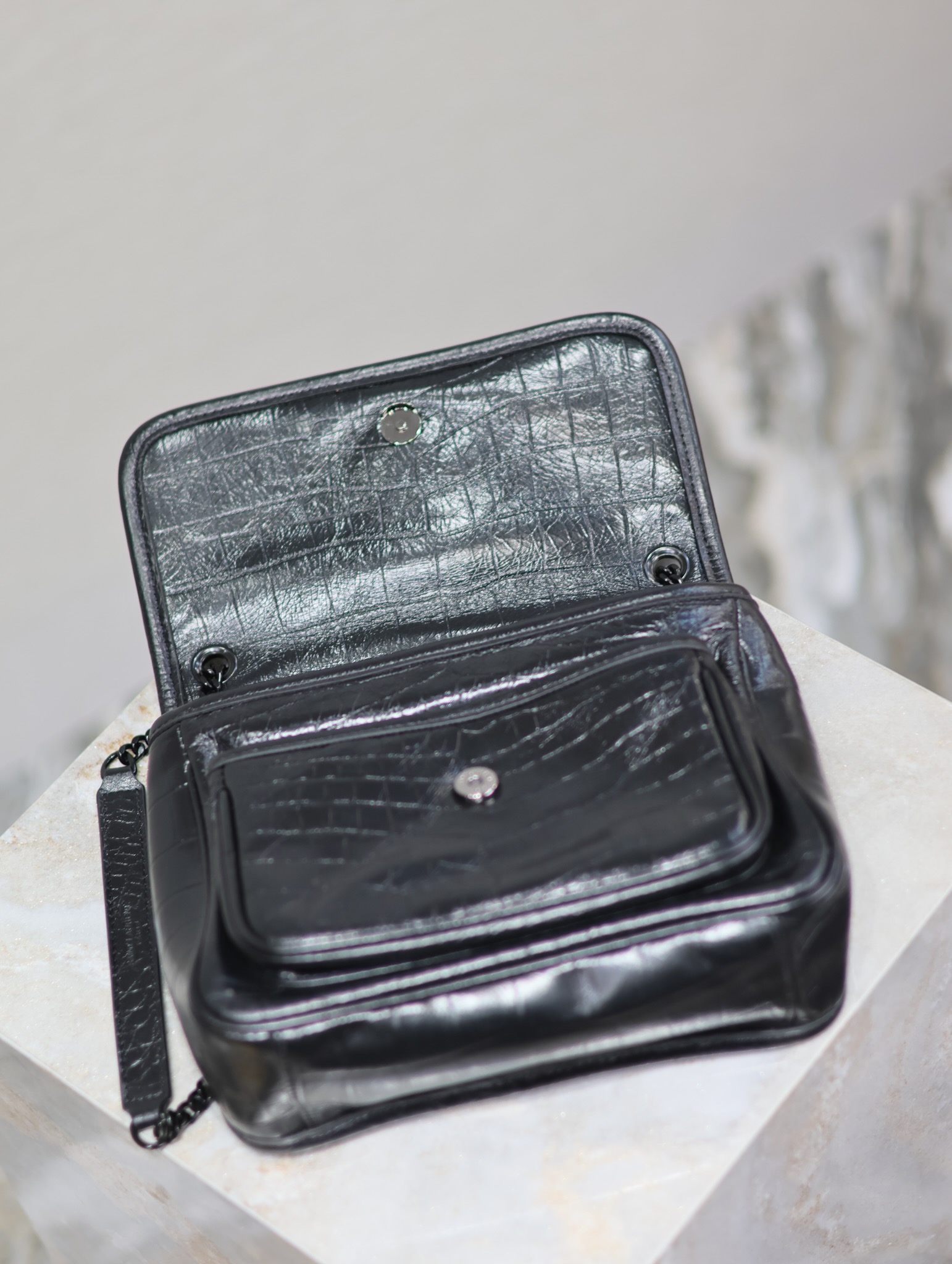 Saint Laurent 10A Handbag Shoulder Bag Top Mirror Quality Version Niki 22cm