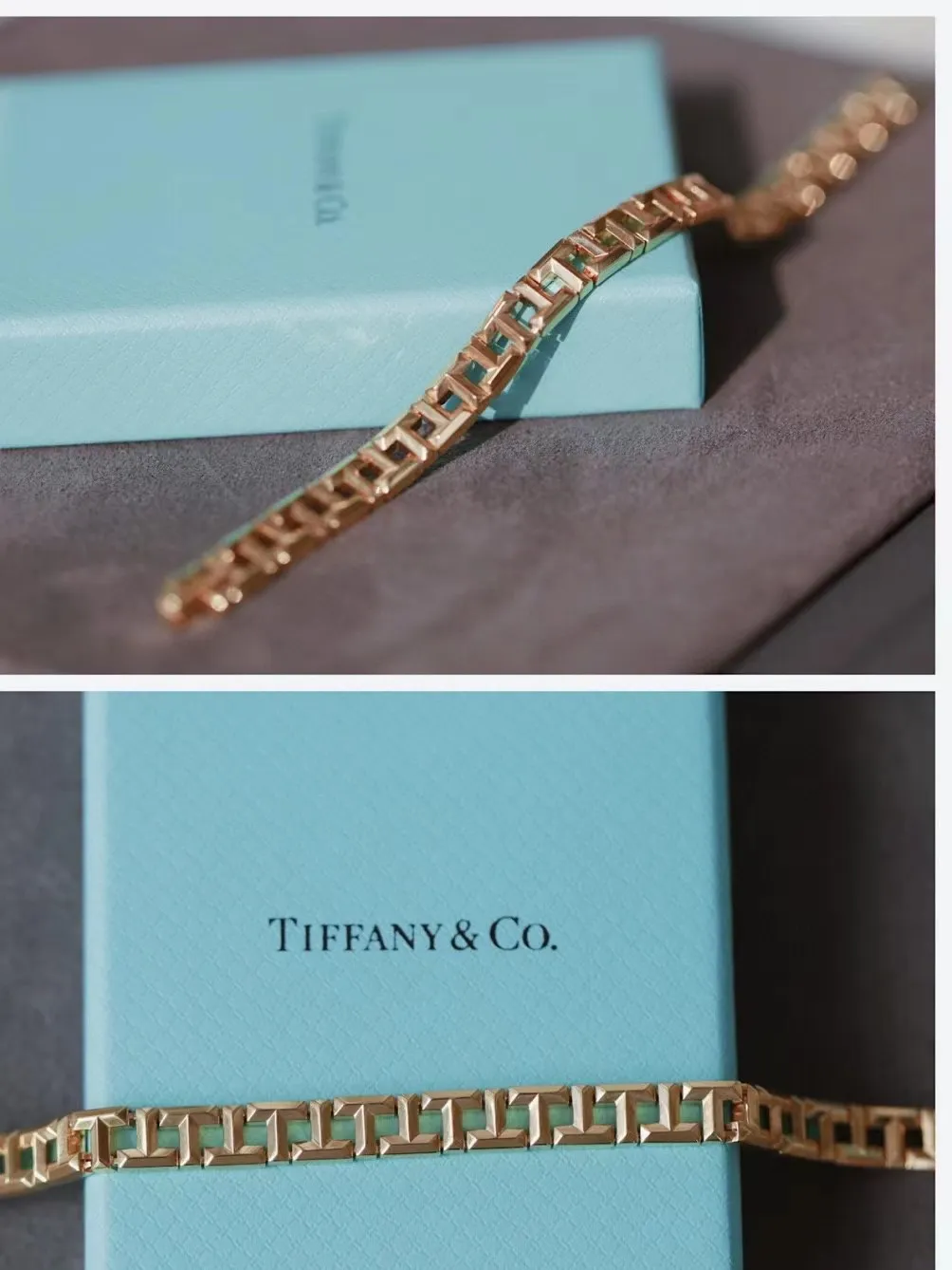 Tiffany T True Narrow Bracelet Rose Gold