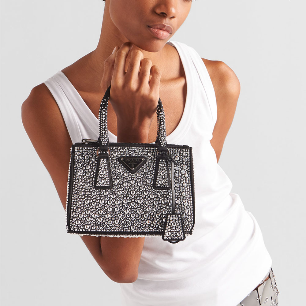 Prada Galleria Anti Crystal Mini Handbag Shoulder Bag  (Replica)