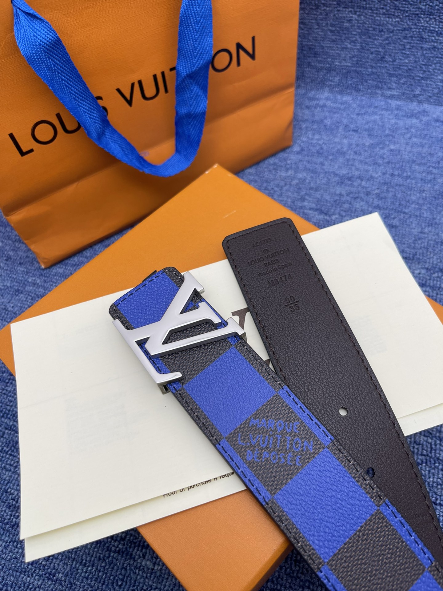 Louis Vuitton LV Leather Belts 1:1 Mirror Version