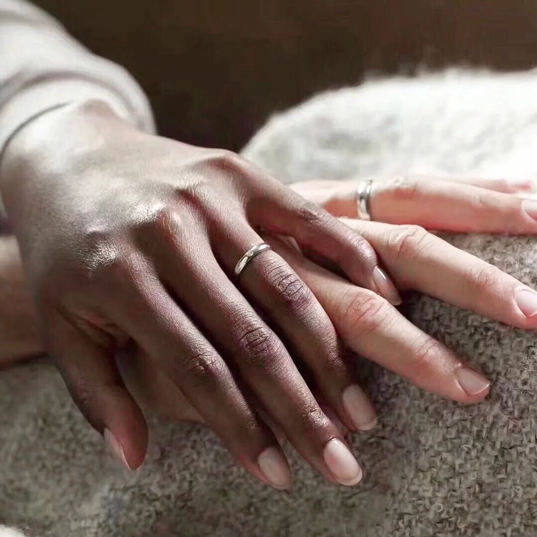 High Quality Tiffany Elsa Peretti Platinum 925 Silver Band Ring 6/7/8 (US)