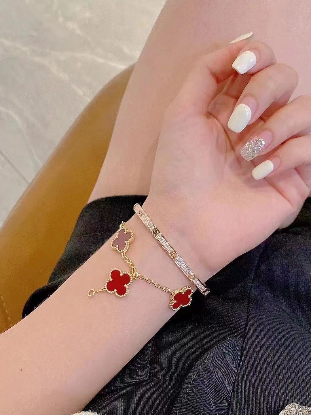 Cartier LOVE BRACELET, SMALL MODEL, PAVED