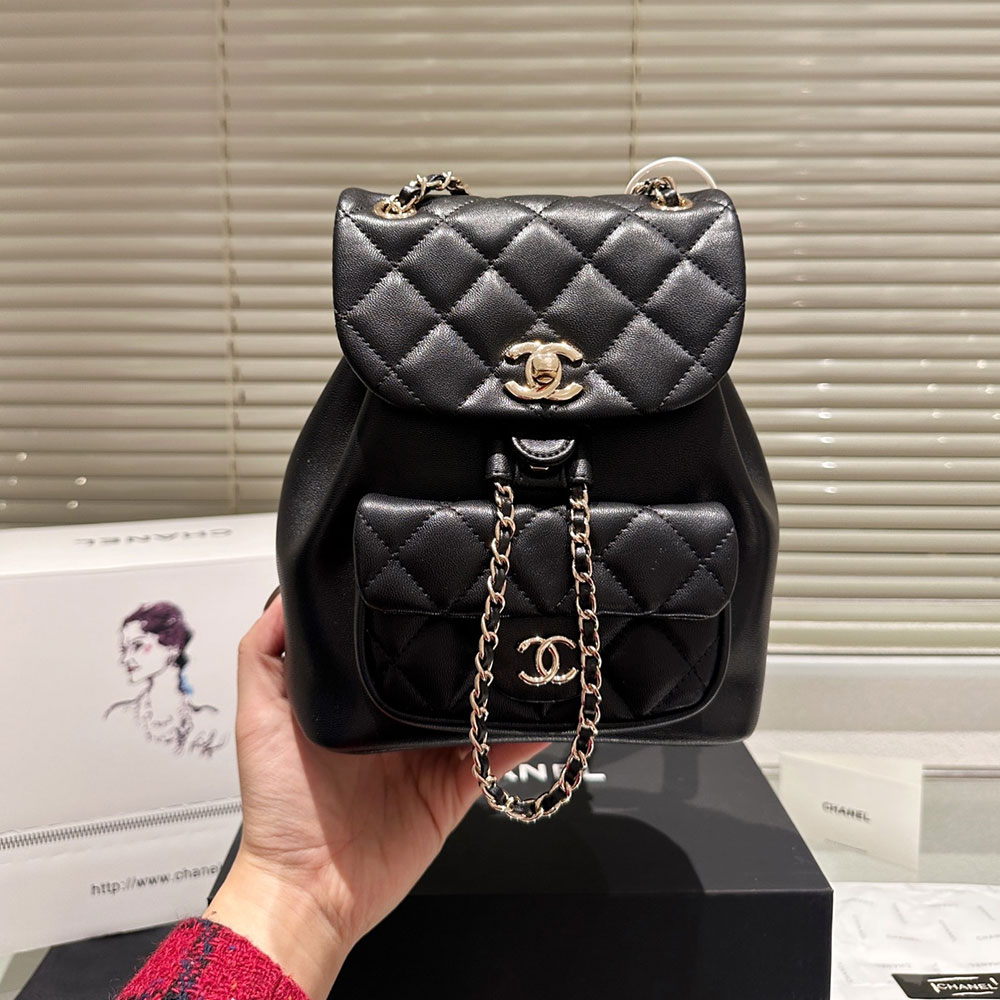 Chanel  Duma A Plaid Backpack  Bag (Replica）
