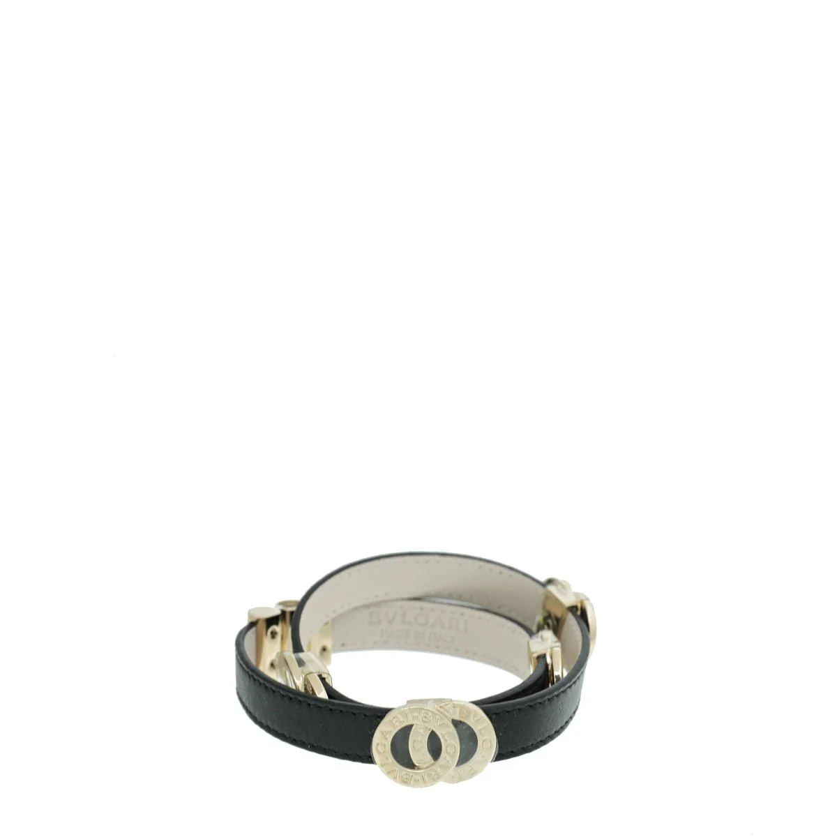 Bvlgari Black Bvlgari Double Coiled Bracelet