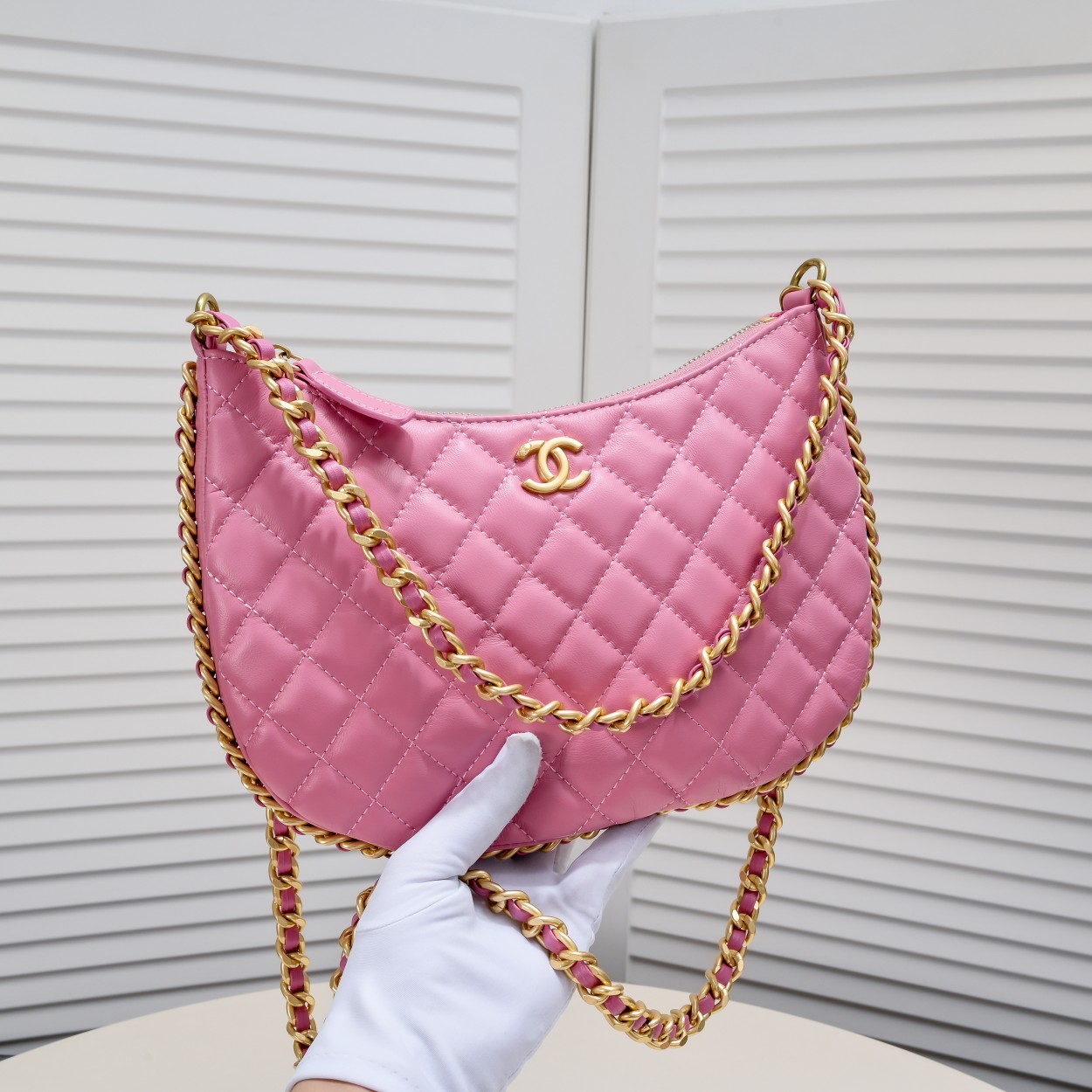 Chanel 23B Hobo Shoulder Bag Handbag