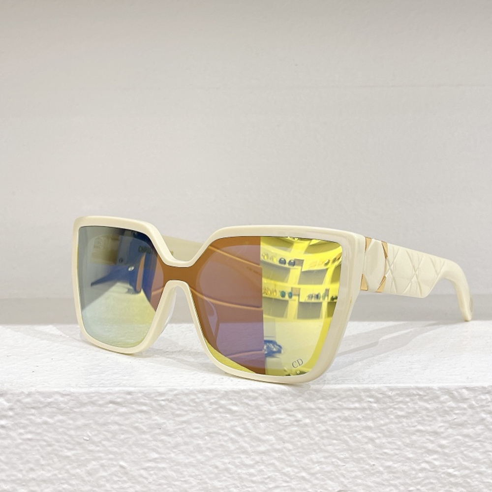 Dior Square Clear Sunglasses Top Quality (Replica）