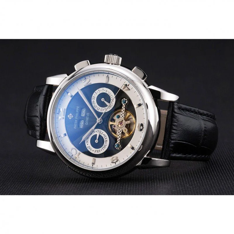 Perpetual Calendar Tourbillon Two Dial 44 mm, Stainless Steel