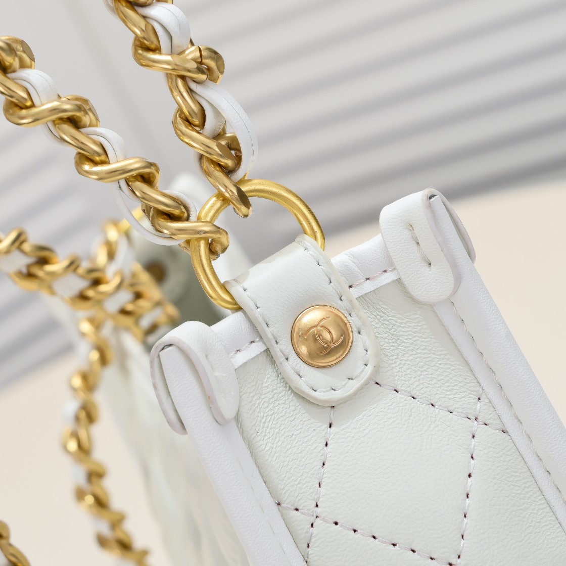 Chanel 24S Half Moon  Hobo Underarm Bag  Shoulder Bag Handbag