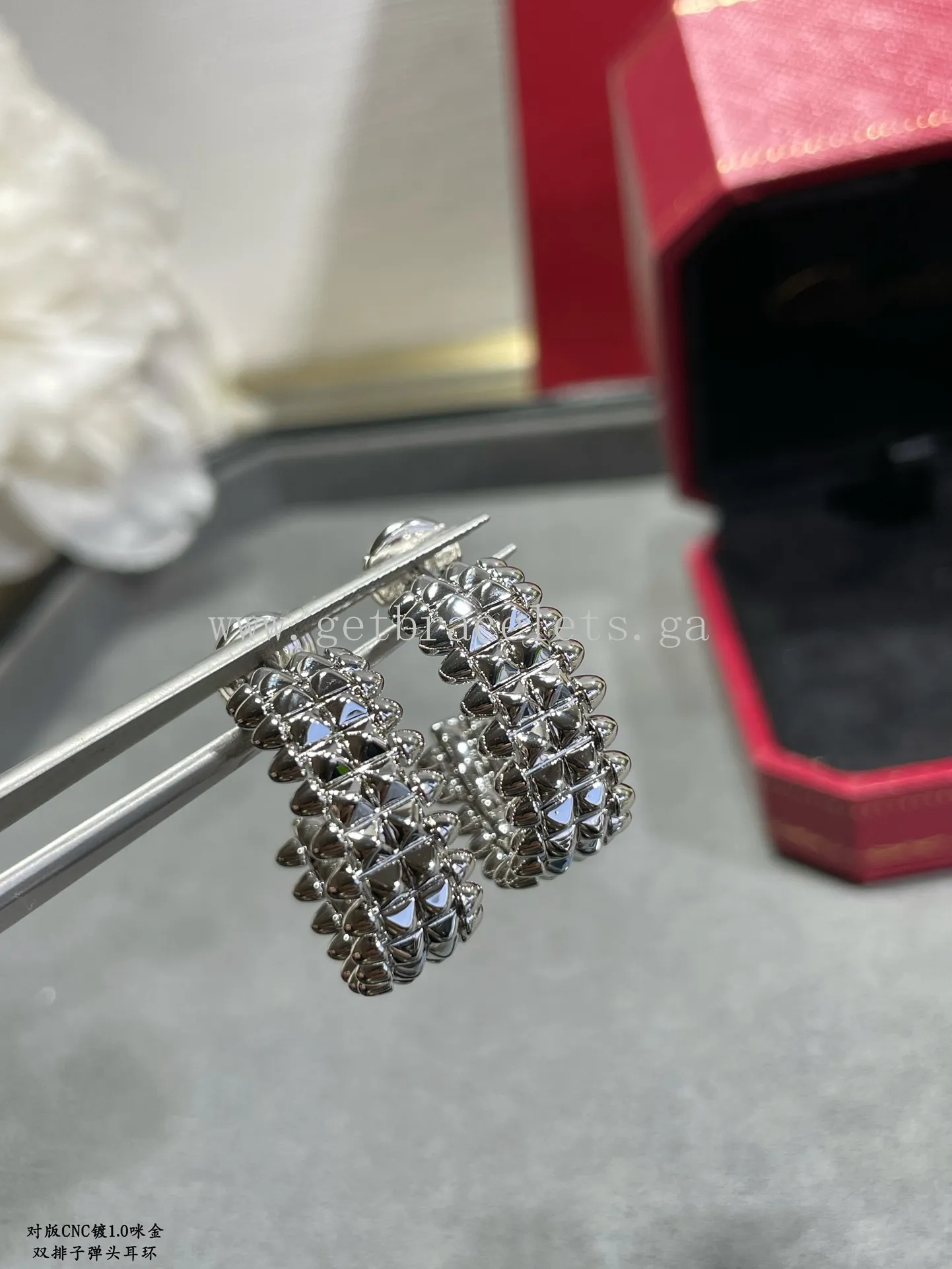 Clash de Cartier Earrings Double-Row Model Rose Gold/Yellow Gold/White Gold