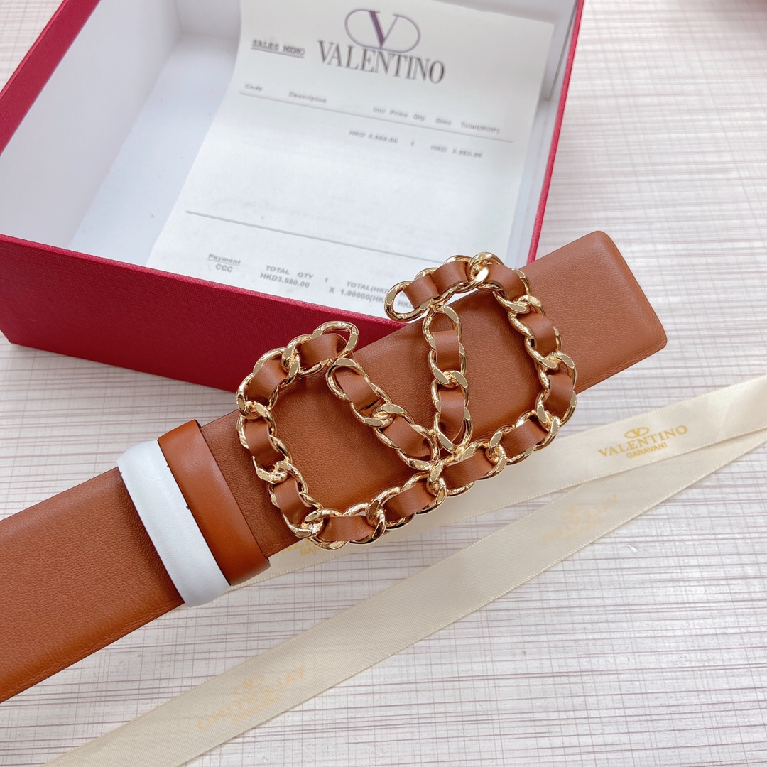 Valentino Leather Belts 1:1 Mirror Version