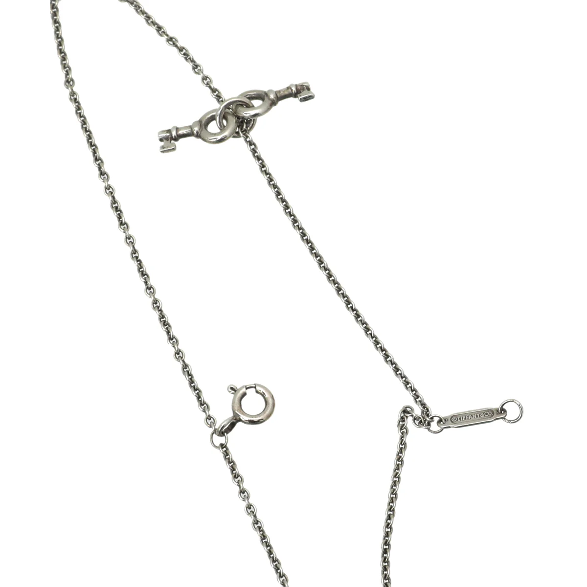 Tiffany & Co Silver 925 Heart Key Charm Bracelet