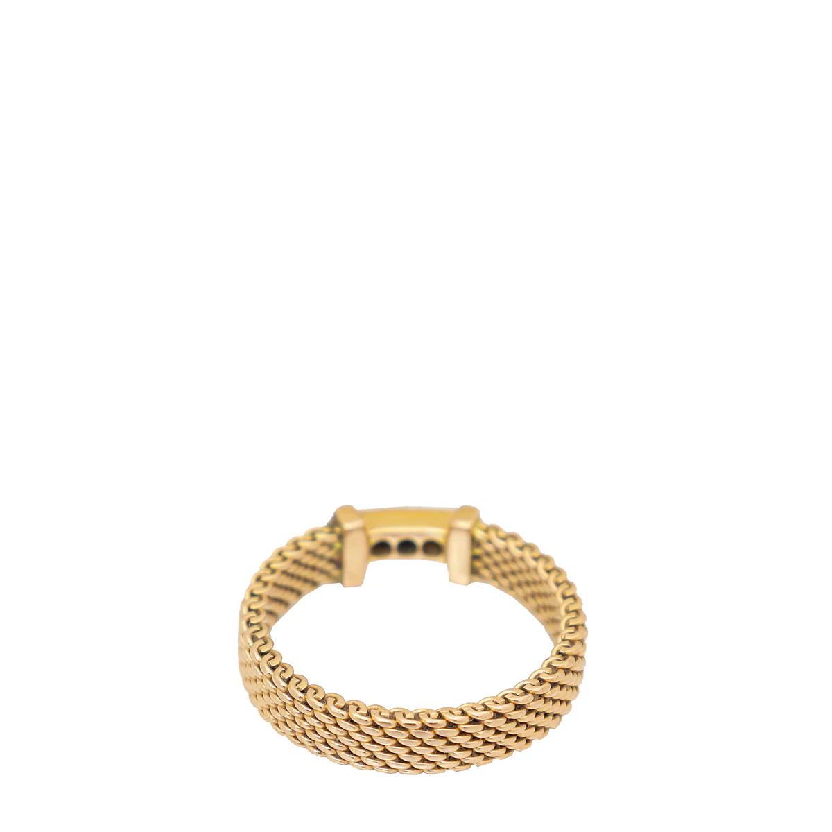 Tiffany & Co 18K Pink Gold Diamond Somerset Narrow Band Ring 47