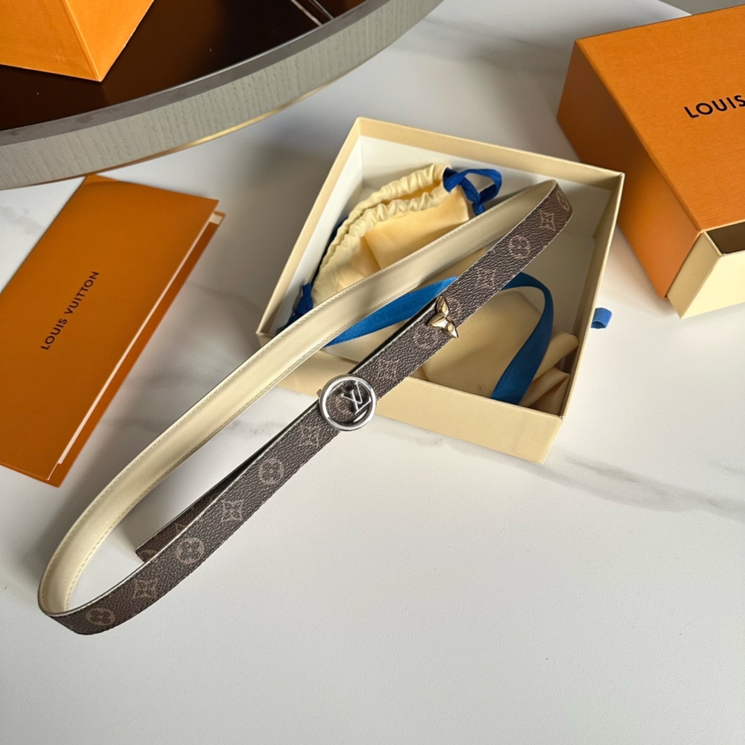 Louis Vuitton LV Leather Belts 1:1 Mirror Version