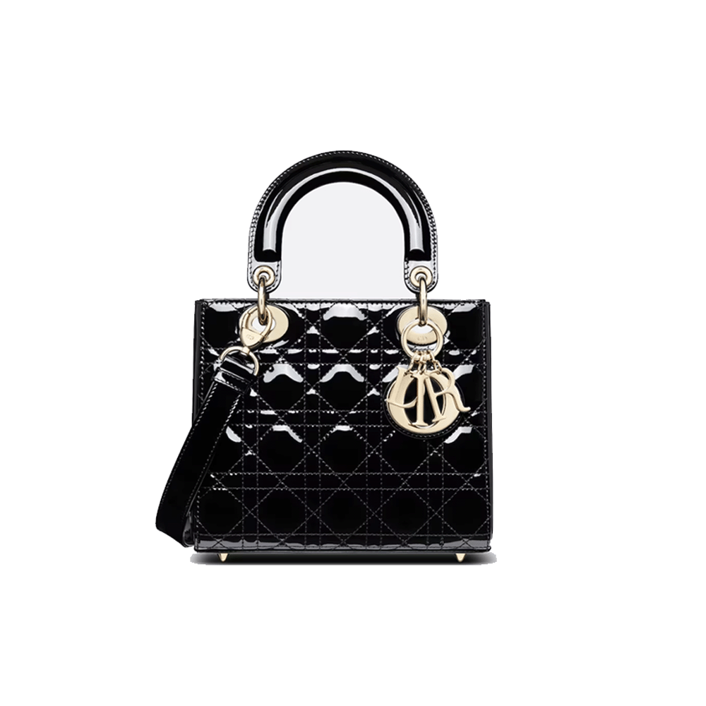 Dior Small Lady Bag - Lacquered Calfskin (Replica)