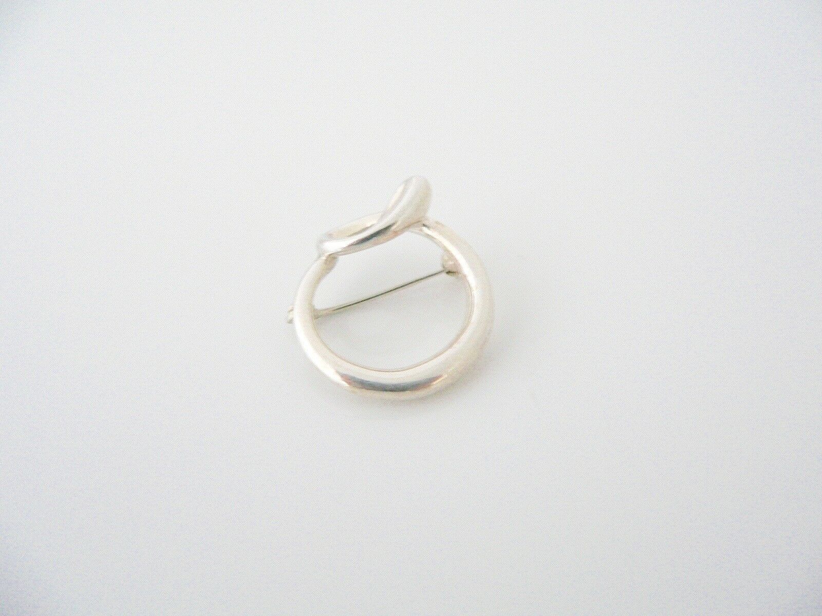 Tiffany & Co Silver Peretti Alphabet O Pin Brooch Rare Personalized Gift Love