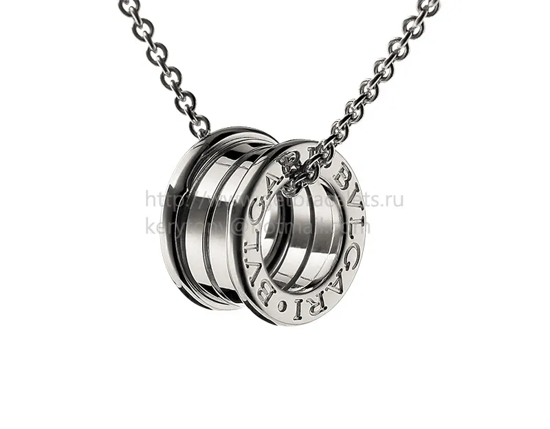 B.zero1 White Gold Pendant with Chain
