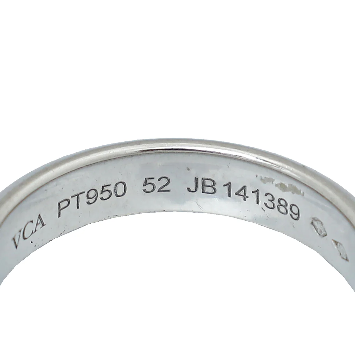 Van Cleef & Arpels Platinum Diamond Toujours Etoiles Wedding Band 52