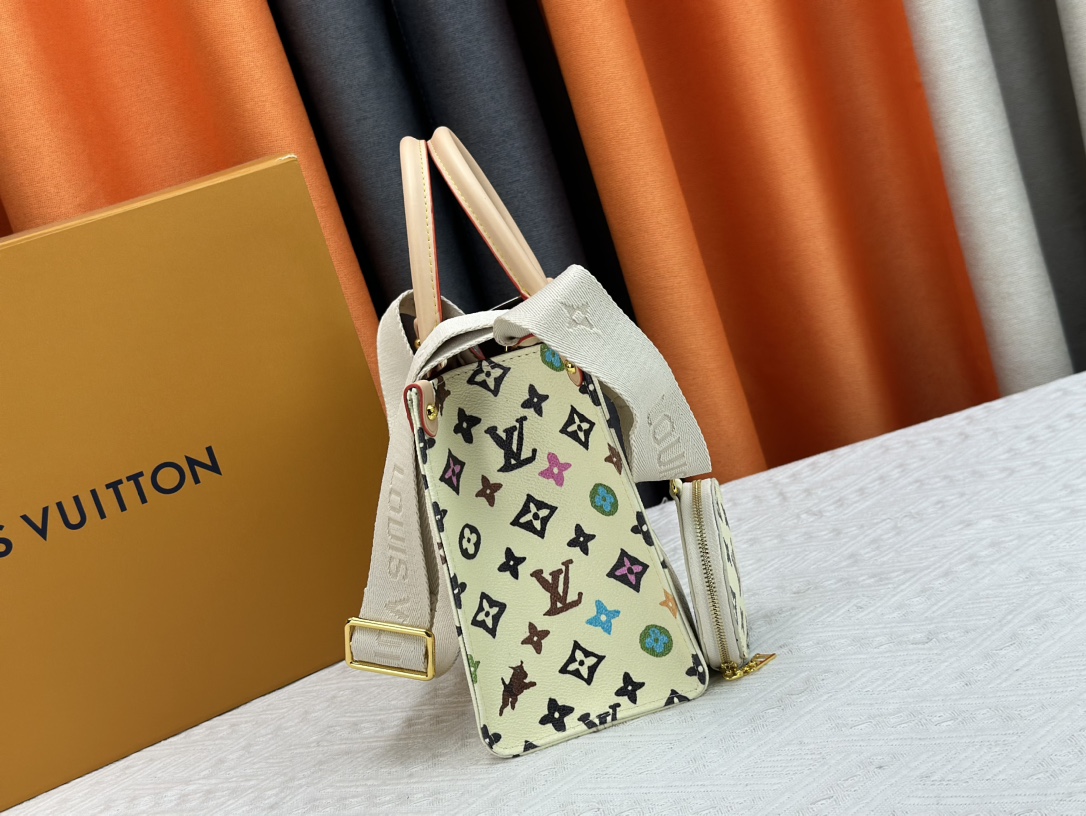 Louis Vuitton On The Go Tote M46833 Shoulder Bag Handbag