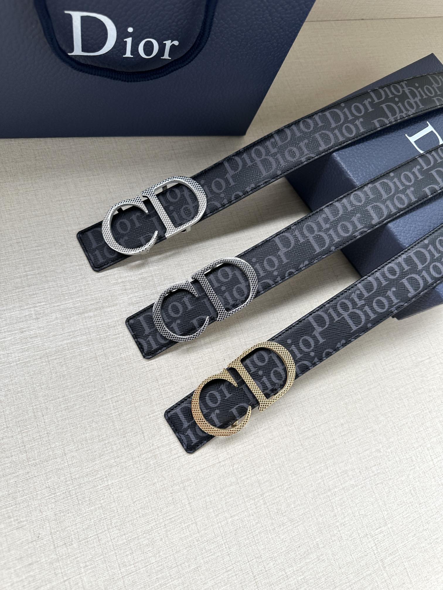 Dior Leather Belts 1:1 Mirror Version