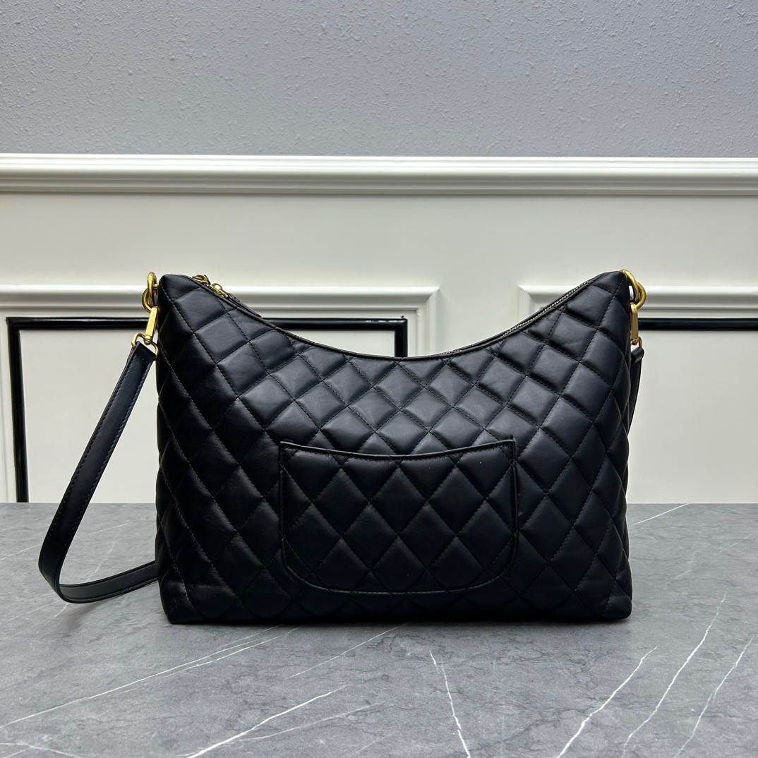 Chanel Hobo Calf Leather Shoulder Bag Handbag (Replica）